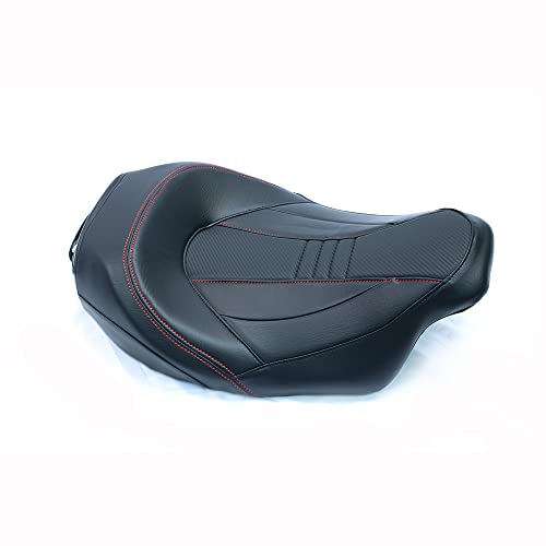 Juego de asiento de pasajero para Harley Touring Road King Street Glide Road Glide Electra Glide 2009-2021 asiento de conductor de cuero Pillion asiento de pasajero 09-21