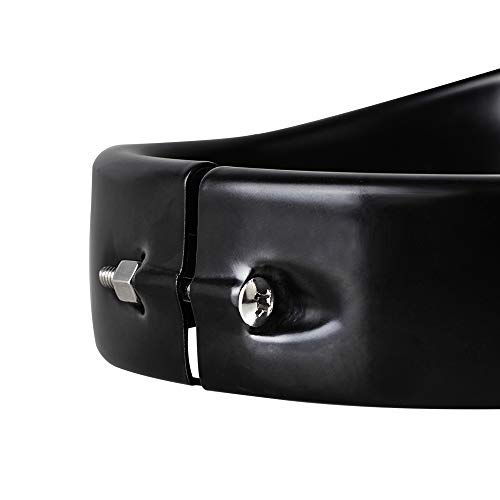 Kit de anillo francés de luces cromadas para motocicleta compatible con Harley, anillo de ajuste de faro delantero de 7 pulgadas, visera decorativa + anillo de ajuste de luz antiniebla de 4 1/2 pulgadas, visera decorativa (cromo)