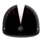 VCAN Cruiser Solid Flat Black Half Face Motorcycle Helmet (Flag, Large)