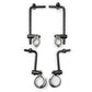 Parabrisas tintado ahumado de 4" compatible con Harley-Davidson Sportster XL1200X Forty- Eight/Special (2010-2020) Se adapta a manillares de 7/8" o 1"