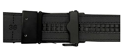 Harley-Davidson Men's Bikers Ratchet Nylon Webbing & Leather Belt - Black