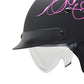 Vega Helmets Warrior Motorcycle Half Helmet with Sunshield for Men & Women, Adjustable Size Dial DOT Half Face Skull Cap for Bike Cruiser Chopper Moped Scooter ATV (Patriotic Flag Graphic, Large)