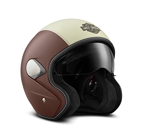 Harley-Davidson Mason's Yard Sun Shield S05 3/4 Helmet with Drop Down Sun Visor - 98177-18VX (Medium)