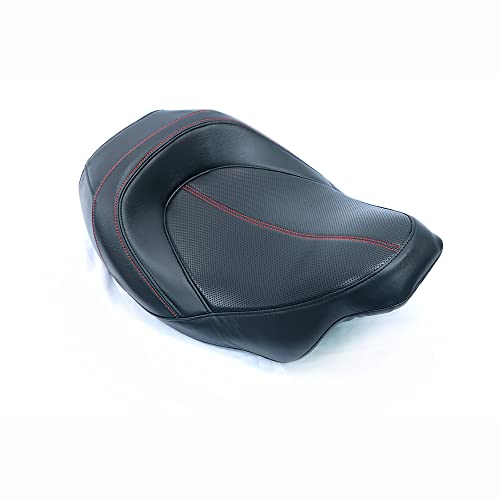 Juego de asiento de pasajero para Harley Touring Road King Street Glide Road Glide Electra Glide 2009-2021 asiento de conductor de cuero Pillion asiento de pasajero 09-21