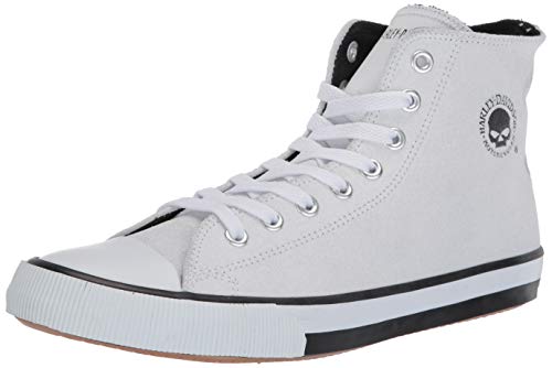 Harley-Davidson Footwear Men's Baxter Sneaker, Black/White