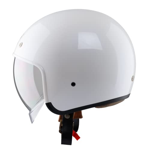 Royal M139 Open Face Motorcycle Helmet - Retro Motorcycle Helmets, Vintage & Classic Style, 3/4 Vespa Helmet, Multi-Sport Impact Protection with Unique Design for Adult Women and Men