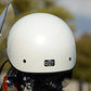 Vega Helmets Warrior Motorcycle Half Helmet with Sunshield for Men & Women, Adjustable Size Dial DOT Half Face Skull Cap for Bike Cruiser Chopper Moped Scooter ATV (Patriotic Flag Graphic, Large)