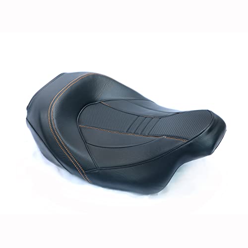 Juego de asiento de pasajero para Harley Touring Road King Street Glide Road Glide Electra Glide 2009-2021 asiento de conductor de cuero Pillion asiento de pasajero 09-21