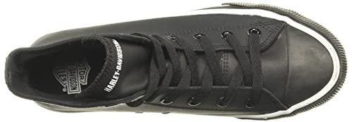 Harley-Davidson Footwear Men's Baxter Sneaker, Black/White