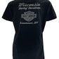 Harley-Davidson Women's Portrait V-Neck Short Sleeve Soft Fabric Tee (M)