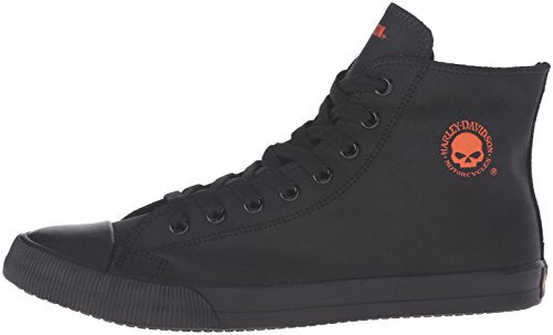 Harley-Davidson Footwear Men's Baxter Sneaker, Black/White