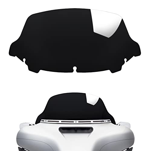 Amazicha 7" Smoke Wave Windshield Windscreen Compatible for 2014-2023 Harley Davidson Touring Street Glide/Electra Glide/Ultra Limited/Tri Glide FLHT FLHX FLHXS FLHTK (Tint)