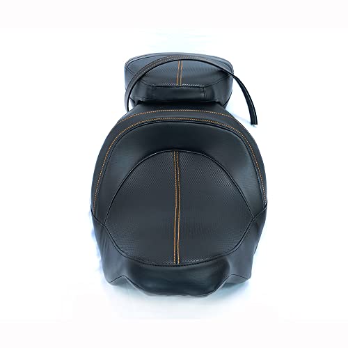 Juego de asiento de pasajero para Harley Touring Road King Street Glide Road Glide Electra Glide 2009-2021 asiento de conductor de cuero Pillion asiento de pasajero 09-21