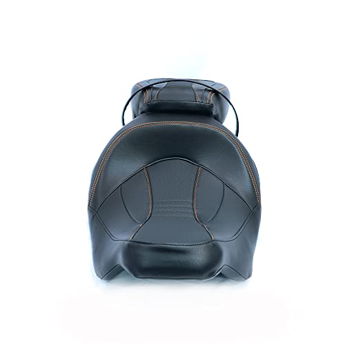 Juego de asiento de pasajero para Harley Touring Road King Street Glide Road Glide Electra Glide 2009-2021 asiento de conductor de cuero Pillion asiento de pasajero 09-21