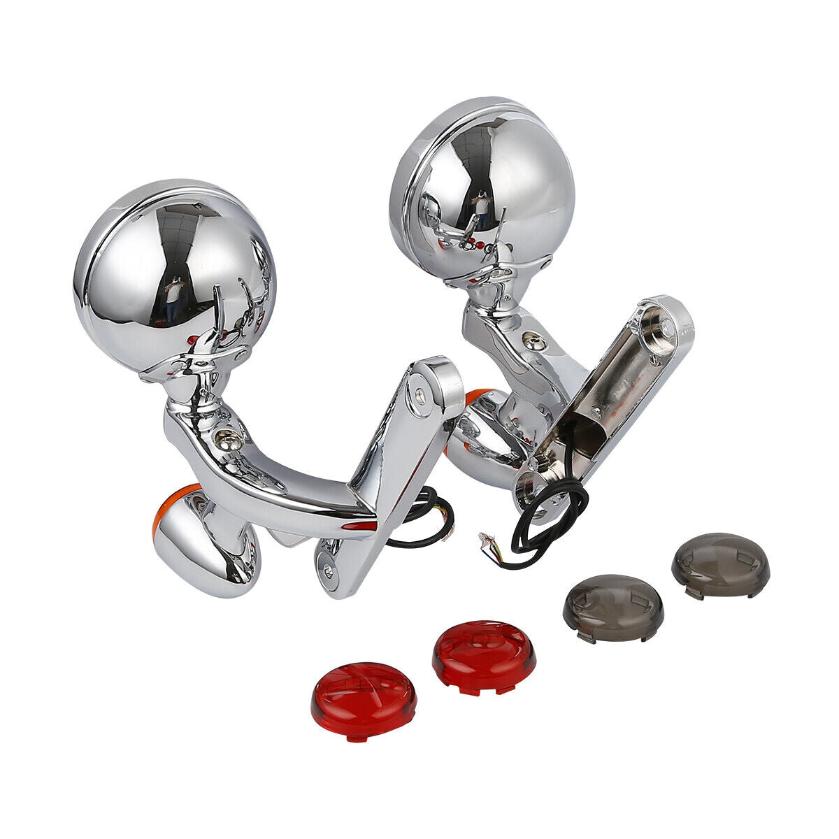 Soporte de luz antiniebla LED auxiliar de 4,5 "para Harley Road Glide 94-22
