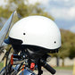 Vega Helmets Warrior Motorcycle Half Helmet with Sunshield for Men & Women, Adjustable Size Dial DOT Half Face Skull Cap for Bike Cruiser Chopper Moped Scooter ATV (Patriotic Flag Graphic, Large)