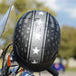 Vega Helmets Warrior Motorcycle Half Helmet with Sunshield for Men & Women, Adjustable Size Dial DOT Half Face Skull Cap for Bike Cruiser Chopper Moped Scooter ATV (Patriotic Flag Graphic, Large)