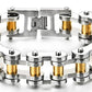 Pulsera de cadena de motocicleta resistente para hombre, de acero inoxidable