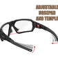 Gafas de sol acolchadas para motocicleta, antiempañamiento, a prueba de polvo y viento