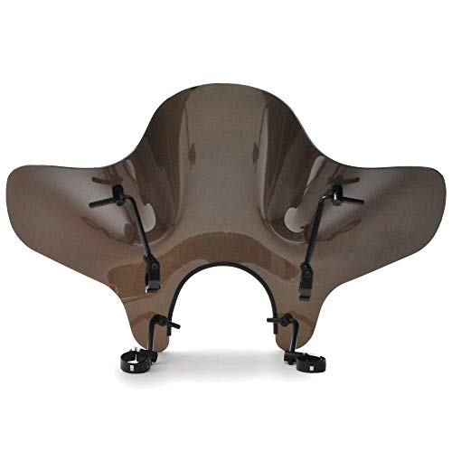 Parabrisas tintado ahumado de 4" compatible con Harley-Davidson Sportster XL1200X Forty- Eight/Special (2010-2020) Se adapta a manillares de 7/8" o 1"