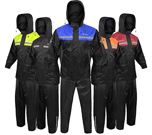 Traje de lluvia para hombre y mujer, chaqueta y pantalón, diseño reflectante e impermeable