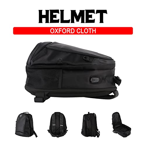 Bolsa de asiento para motocicleta, doble uso, impermeable, bolsa de almacenamiento, bolsa para guardar el casco