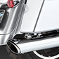 Vance & Hines 16763 Twin Slash 4 Rounds Chrome Slip On Silenciadores para Harley-Davidson Touring 1995-2016 Bikes