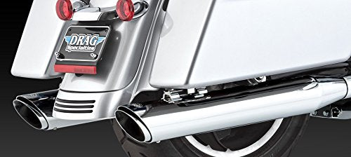Vance & Hines 16763 Twin Slash 4 Rounds Chrome Slip On Silenciadores para Harley-Davidson Touring 1995-2016 Bikes