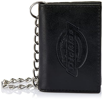 Cartera triple de cuero para hombre