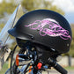 Vega Helmets Warrior Motorcycle Half Helmet with Sunshield for Men & Women, Adjustable Size Dial DOT Half Face Skull Cap for Bike Cruiser Chopper Moped Scooter ATV (Patriotic Flag Graphic, Large)