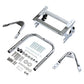Tour Pack - Portaequipajes con herrajes de acoplamiento compatibles con Harley Touring 1997-2008