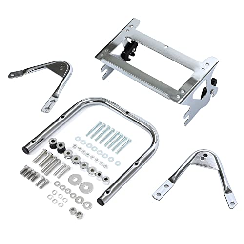 Tour Pack - Portaequipajes con herrajes de acoplamiento compatibles con Harley Touring 1997-2008