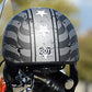 Vega Helmets Warrior Motorcycle Half Helmet with Sunshield for Men & Women, Adjustable Size Dial DOT Half Face Skull Cap for Bike Cruiser Chopper Moped Scooter ATV (Patriotic Flag Graphic, Large)