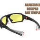 Gafas de sol acolchadas para motocicleta, antiempañamiento, a prueba de polvo y viento