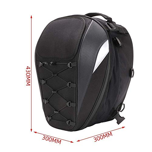 Bolsa de asiento para motocicleta, doble uso, impermeable, bolsa de almacenamiento, bolsa para guardar el casco