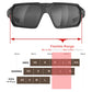 Gafas de sol acolchadas para motocicleta, antiempañamiento, a prueba de polvo y viento