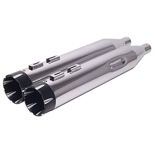 Silenciador de salida grande cromado de 4,5 pulgadas para Harley Davidson Touring 1995-2016, Fit Street Glide, Road Glide, Road King, Electra Glide, 25CB