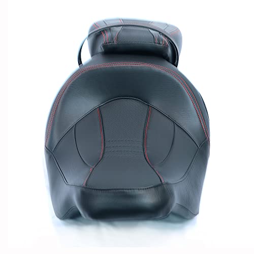 Juego de asiento de pasajero para Harley Touring Road King Street Glide Road Glide Electra Glide 2009-2021 asiento de conductor de cuero Pillion asiento de pasajero 09-21