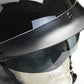 Vega Helmets Warrior Motorcycle Half Helmet with Sunshield for Men & Women, Adjustable Size Dial DOT Half Face Skull Cap for Bike Cruiser Chopper Moped Scooter ATV (Patriotic Flag Graphic, Large)