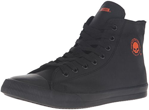 Harley-Davidson Footwear Men's Baxter Sneaker, Black/White