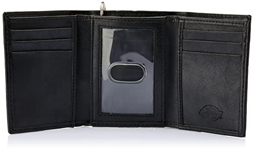 Cartera triple de cuero para hombre