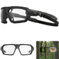 Gafas de sol acolchadas para motocicleta, antiempañamiento, a prueba de polvo y viento
