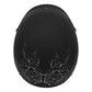 VCAN Cruiser Solid Flat Black Half Face Motorcycle Helmet (Flag, Large)