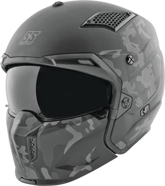 Speed and Strength SS2400 Call To Arms Helmet, Black/Camo, XL