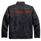 Harley-Davidson - Chaqueta de nailon con detalles de malla ligera para hombre, color negro A