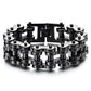 Pulsera de cadena de motocicleta resistente para hombre, de acero inoxidable