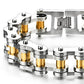 Pulsera de cadena de motocicleta resistente para hombre, de acero inoxidable