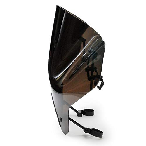 Parabrisas tintado ahumado de 4" compatible con Harley-Davidson Sportster XL1200X Forty- Eight/Special (2010-2020) Se adapta a manillares de 7/8" o 1"