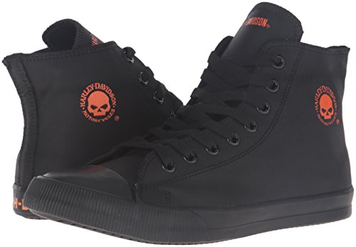 Harley-Davidson Footwear Men's Baxter Sneaker, Black/White