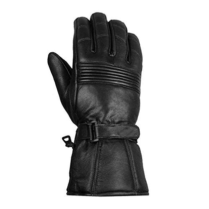 Guantes Thinsulate de cuero de oveja de alta calidad para hombre, para motocicleta, de invierno, talla L